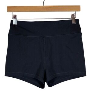 American Eagle The Everything Shortie Athletic Shorts Solid Black Sporty Size M